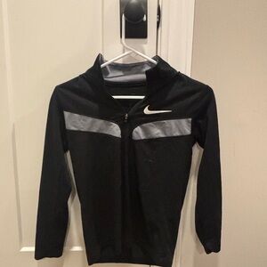 Nike Kids Black and Gray Quarter Zip